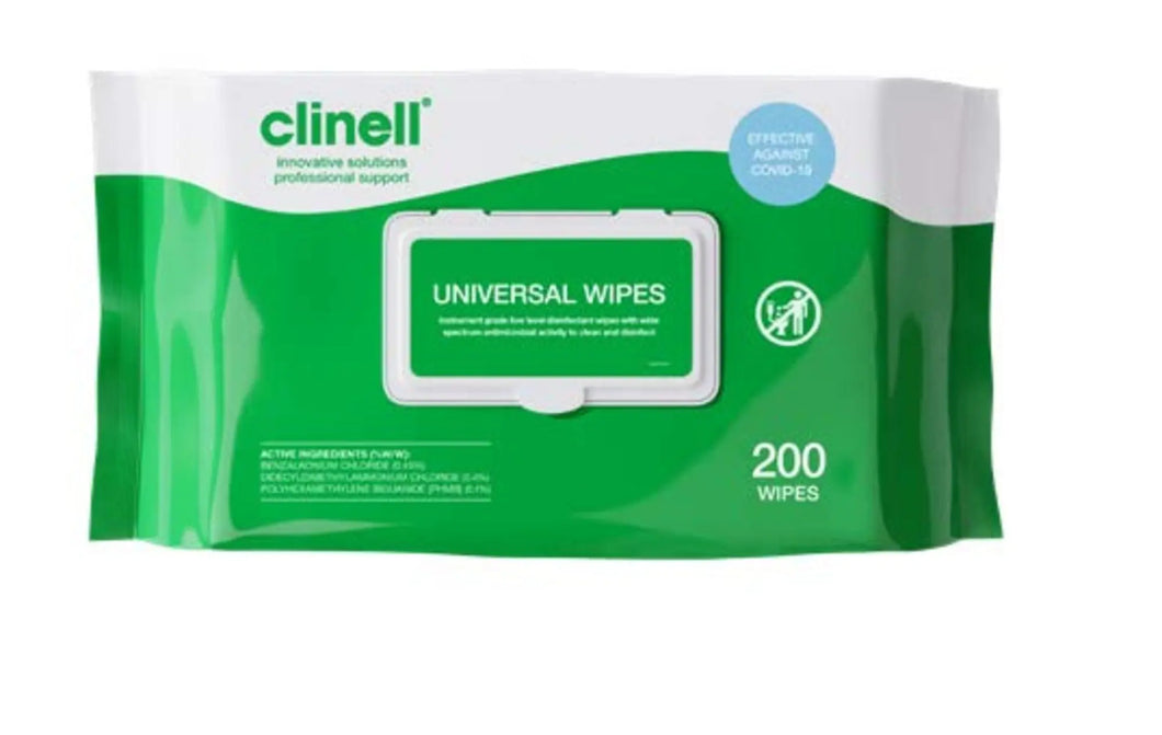 Clinell Universal Wipes - Pack of 200 - Image #7
