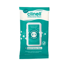 Load image into Gallery viewer, Clinell Antibacterial Hand &amp; Surface Wipes - Pack of 20
