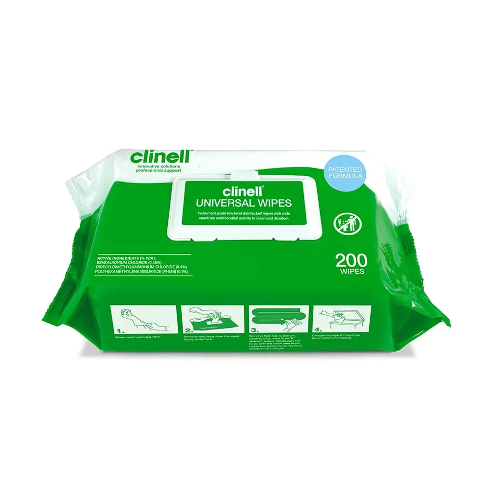 Clinell Universal Wipes - Pack of 200 - Image #5